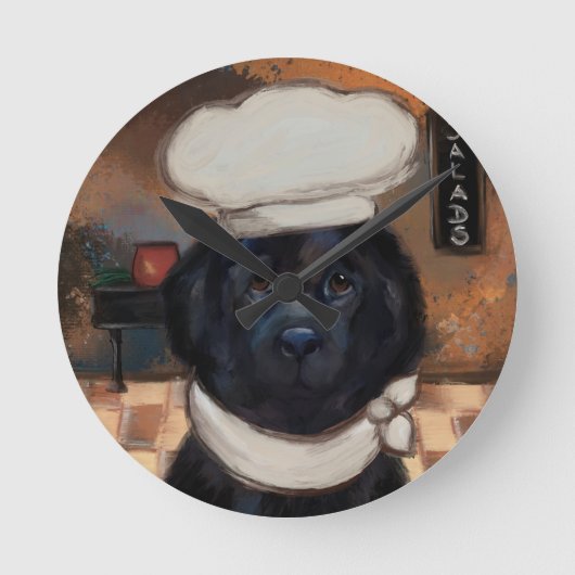Newfoundlandhond Ronde Klok (Voorkant)