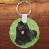Newfoundlandhond Sleutelhanger (Voorkant)