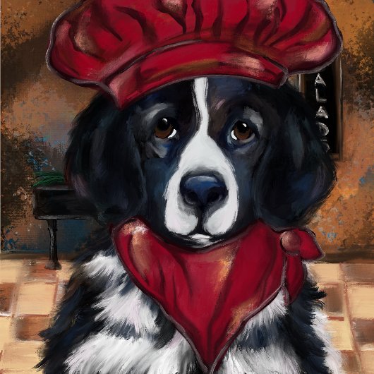 Newfoundlandhond        theedoek