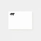 Newfoundlandhondensilhouet Post-it® Notes (Voorkant)