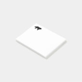Newfoundlandhondensilhouet Post-it® Notes (Schuin)