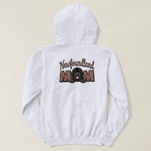 Newfoundlandse Moeder Hoodie (Design achterkant)