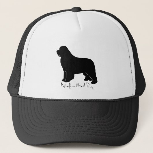Newfoundlandsilhouette Trucker Pet (Voorkant)