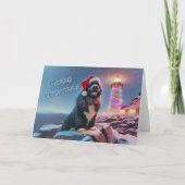 Newfy by Lighthouse ingericht voor kerst Kaart (Voorkant)