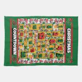 Newfypoo Counting Kerstmis Advent Calendar Dog Theedoek (Horizontaal)