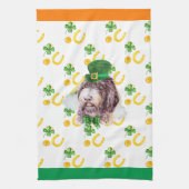 Newfypoo Dog Holiday Home Decor St Patricks Day Theedoek (Verticaal)