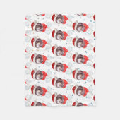 Newfypoo-hondenras Kerststerren Fleece Deken (Voorkant)
