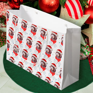 Newfypoo-hondenras Kerststerren Groot Cadeauzakje