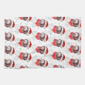Newfypoo-hondenras Kerststerren Theedoek (Horizontaal)
