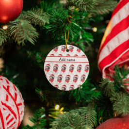 Newfypoo-hondras Christmas Stars Keramisch Ornament