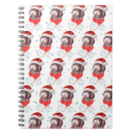 Newfypoo-hondras Christmas Stars Notitieboek