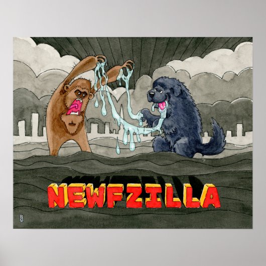 Newfzilla Poster (Voorkant)