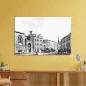 Newgate gevangenis, 1799 canvas afdruk (Insitu (Woonkamer))