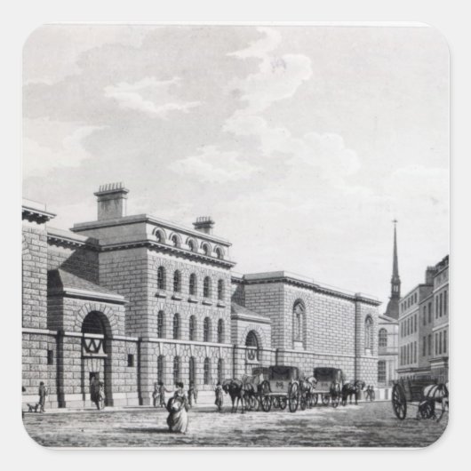 Newgate gevangenis, 1799 vierkante sticker (Voorkant)
