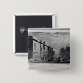 Newgate-gevangenis en Old Bailey Vierkante Button 5,1 Cm (Voorkant /achterkant)