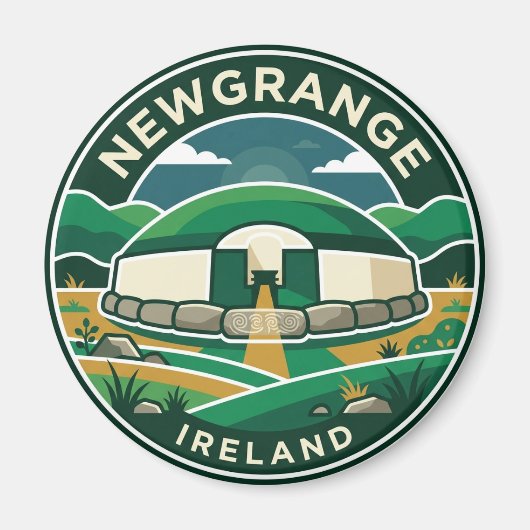 Newgrange Ierland Magneet (Voorkant)