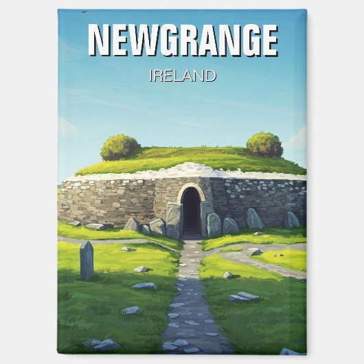 Newgrange Ierland Reis Magneet (Voorkant)