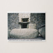 Newgrange Ireland 3500BC oude spiraalsteen Legpuzzel (Horizontaal)