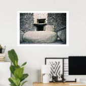 Newgrange Ireland, Ancient Spiral Stone Symbols Poster (Thuiskantoor)