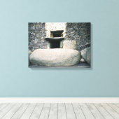 Newgrange Ireland, spiral Stone Symbols print (Insitu (Houten vloer))