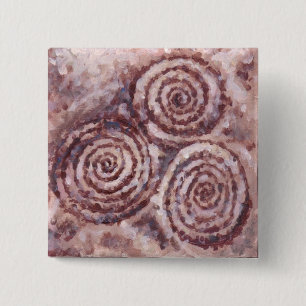 Newgrange Spiral Button