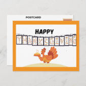 NewHappy Thanksgiving Post Kaarten Feestdagenkaart (Voorkant / Achterkant)