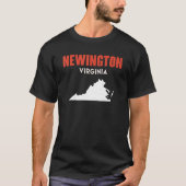 Newington Virginia USA State America Travel Virgin T-shirt (Voorkant)
