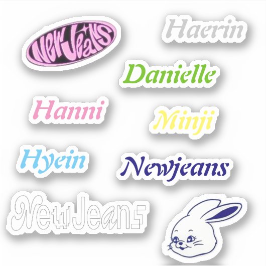 Newjeans Vinyl Stickers (Voorkant)