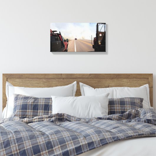 Newkirk Fire Canvas Afdruk (Insitu (Slaapkamer))