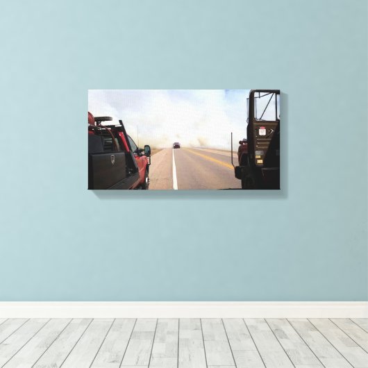 Newkirk Fire Canvas Afdruk (Insitu (Houten vloer))