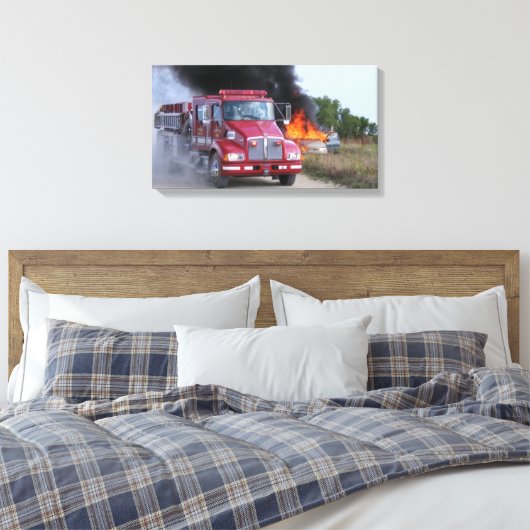 Newkirk Fire Canvas Afdruk (Insitu (Slaapkamer))
