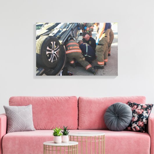 Newkirk Fire rescue Canvas Afdruk (Insitu (Woonkamer))