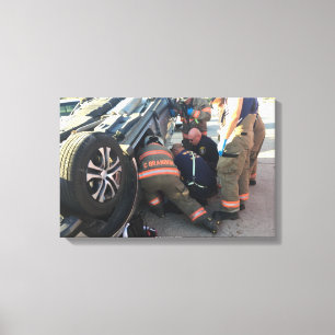 Newkirk Fire rescue Canvas Afdruk