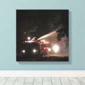 Newkirk Firetrucks Canvas Afdruk (Insitu (Houten vloer))