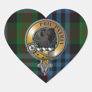 Newlands Tartan & Badge Hart Sticker
