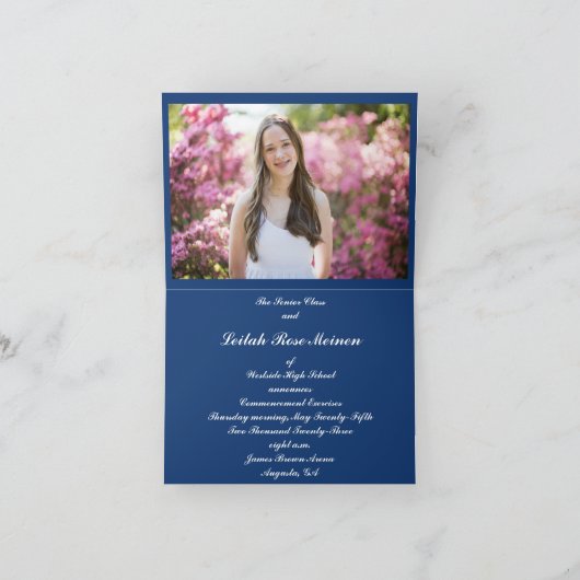 newLeilah Westside High School Folded Aankondiging (Binnen)