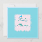 Newly Hatched Baby Boy Dinosaur Baby shower Kaart (Achterkant)