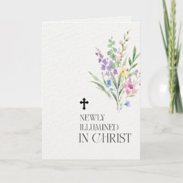 Newly Illumined in Christ Baptism Card Programma