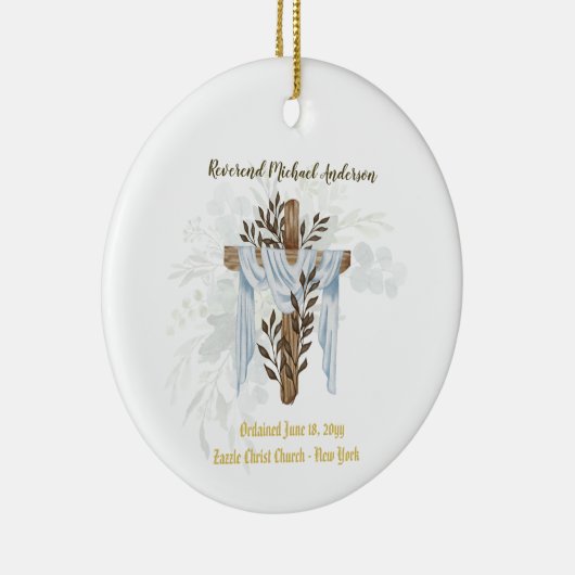 Newly Ordained Priest Pastor Deacon Minister Keramisch Ornament (Rechts)