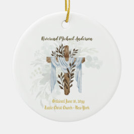 Newly Ordained Priest Pastor Deacon Minister Keramisch Ornament