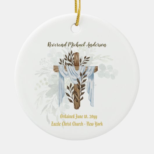 Newly Ordained Priest Pastor Deacon Minister Keramisch Ornament (Voorkant)