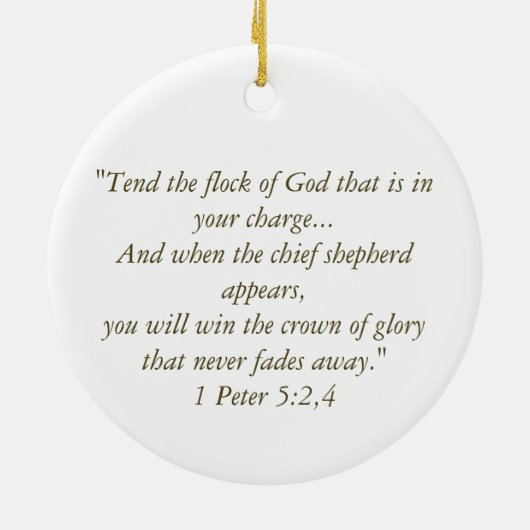 Newly Ordained Priest Pastor Deacon Minister Keramisch Ornament (Achterkant)