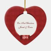Newly Wed Fotografie Ornament (Achterkant)