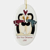 Newly Wed Penguins Ornament (Rechts)