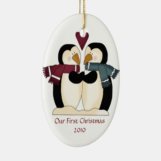 Newly Wed Penguins Ornament (Rechts)