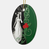 Newly Wed-versiering Keramisch Ornament (Links)