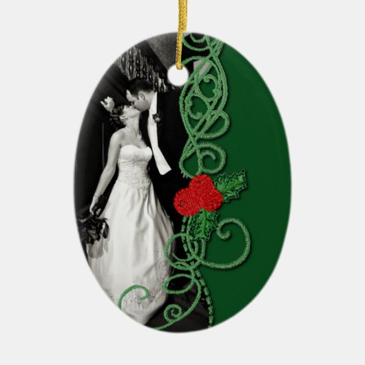 Newly Wed-versiering Keramisch Ornament (Voorkant)