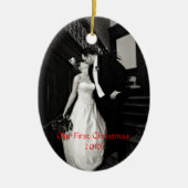 Newly Wed-versiering Keramisch Ornament (Voorkant)