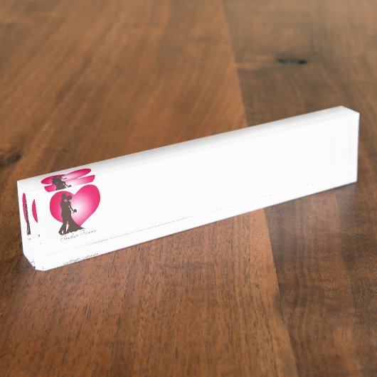 Newly weddenschap naambordje (Zijkant)