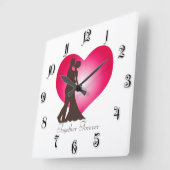 Newly weddenschap vierkante klok (Hoek)